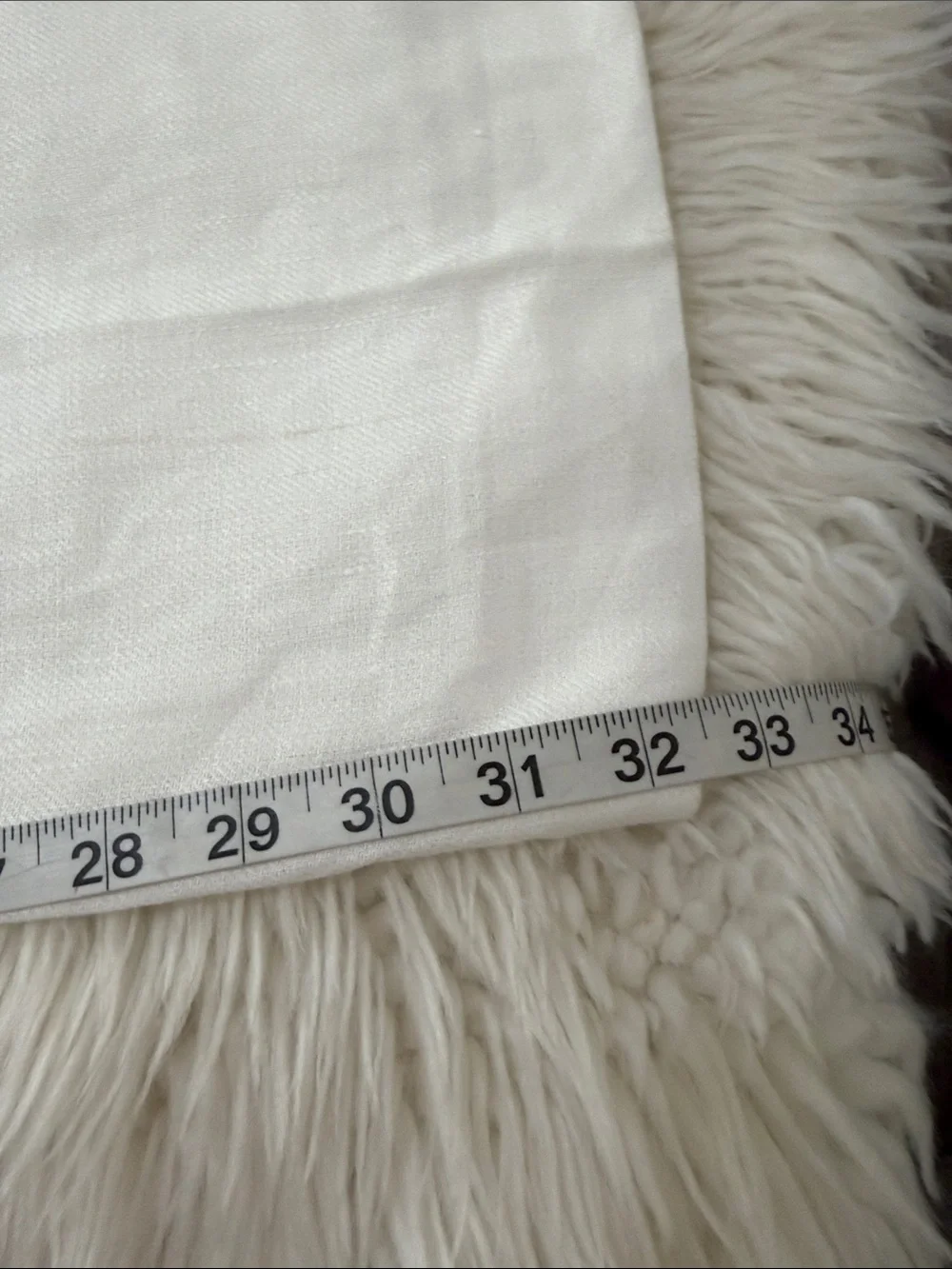 Zara Wide-Leg Linen-Blend Pants in Ivory Size Medium NWT
